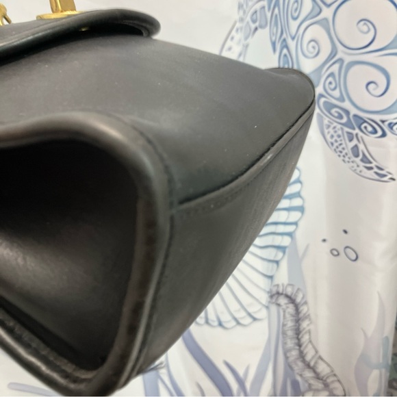 Vintage COACH REGINA Black Leather Crossbody Satchel Bag Handbag Purse 9983 - Picture 10 of 16